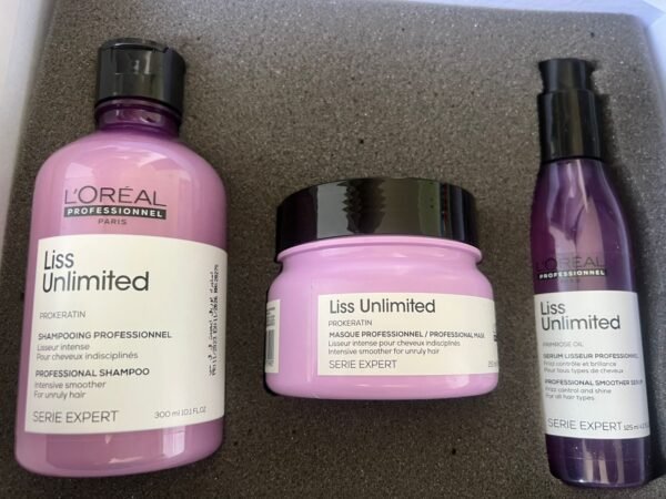 Liss Unlimited set shampoo 1500 ml and serum 125 ml shampoo 300 ml + mask 250 ml + serum 125 ml